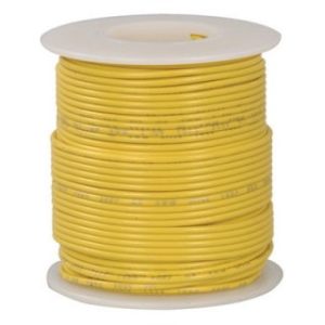 16 Awg Stranded Hook Up Wire- Yellow - 1 Metre
