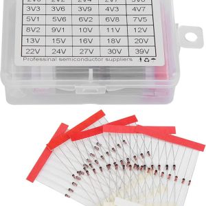 300PCS) 0.5W Zener Regulator Diode 2V0-39V Kit