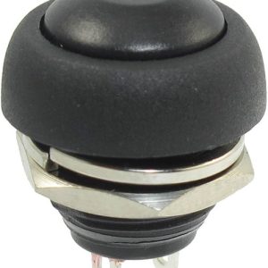 Waterproof Momentary Pushbutton-BLACK